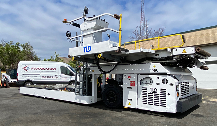 image of TLD cargo loader sitting in Fortbrand service area