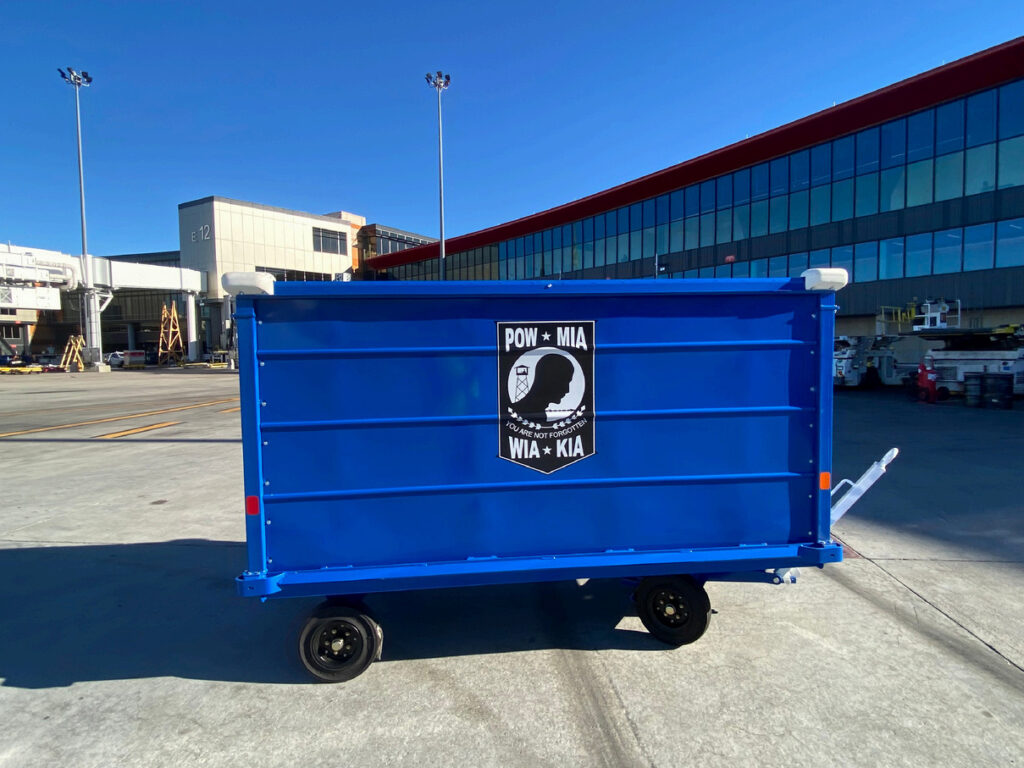 Veterans Day Baggage Cart