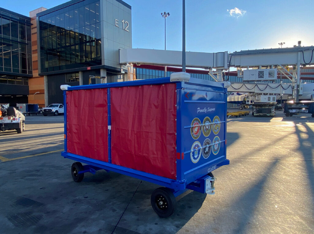 Veterans Day Baggage Cart