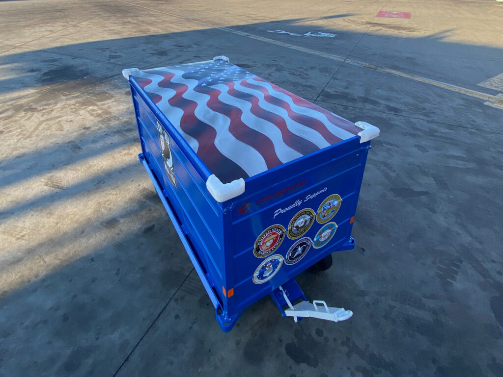 Veterans Day Baggage Cart