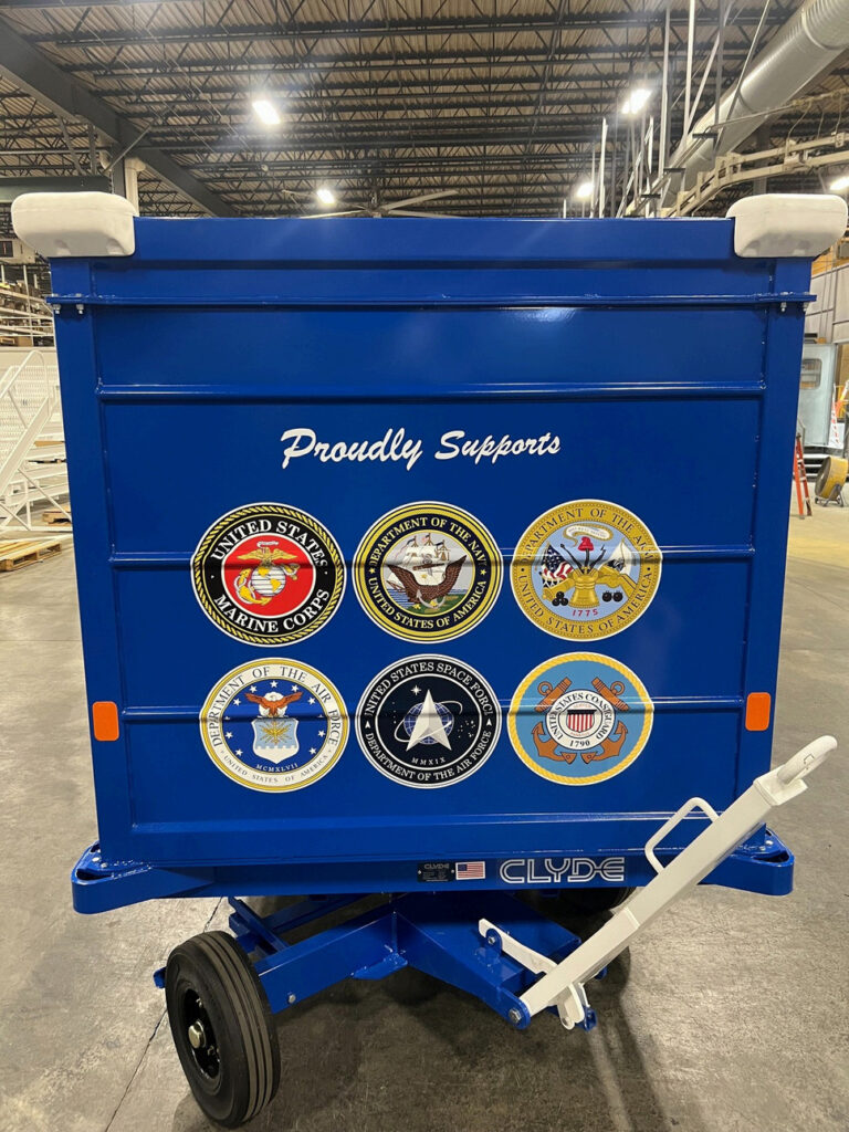 Veterans Day Baggage Cart