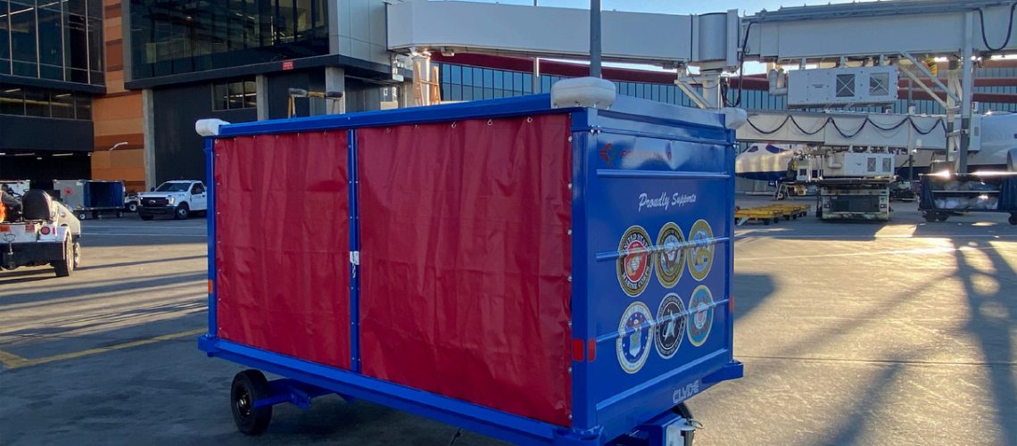 Veterans Day Baggage Cart